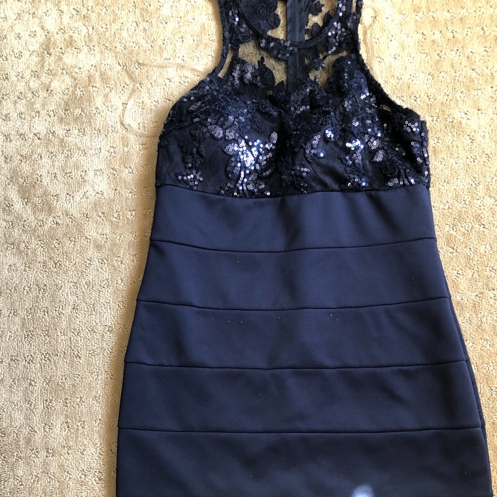 Navy blue dress